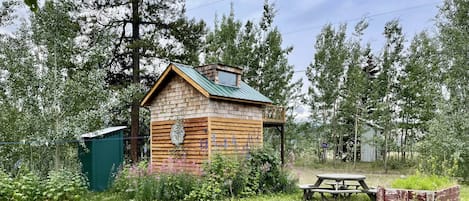 Tiny House and Picnic Table