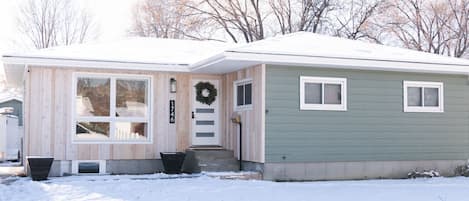 Cozy wintertime home with all the essentials.