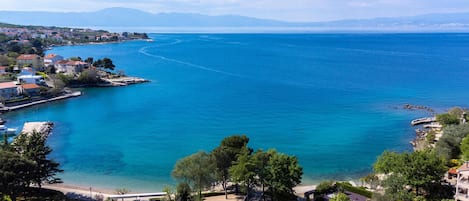 Vue sur la plage/l’océan