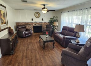 Living room with new furniture 