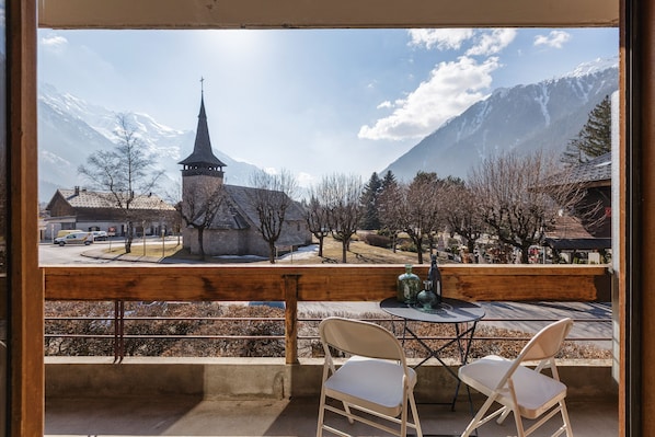Sunny balcony views