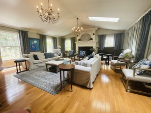 Great room with gas fireplace