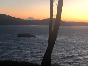 sunrise view of mt baker from property