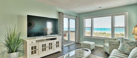 Living room with beautiful ocean view