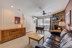 Living Room with Murphy Bed Folded Up