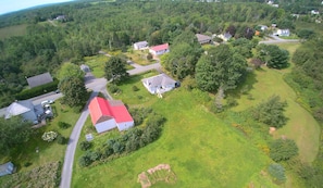 Air picture of barn & studio