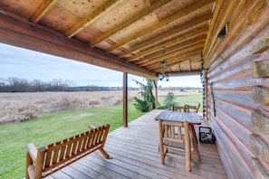Wraparound Porch | Countryside Views | Open Yard