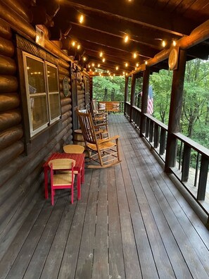 Front porch 4 rockers and a porch swing