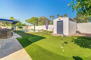 Private Backyard Area | Games | Putting Green | Single-Story Home
