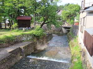 You can see the historic park across from the inn.