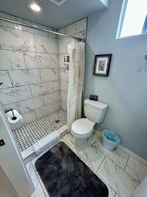 Large walk-in shower