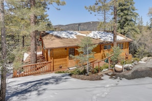 Cabin Exterior | Keyless Entry | Community Pool Access | Hiking Trails Nearby