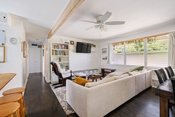 Living area with A/C unit