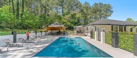 Soak and invigorate your body in this saltwater pool, especially during a hot summer day.