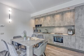 Kitchen and dining area