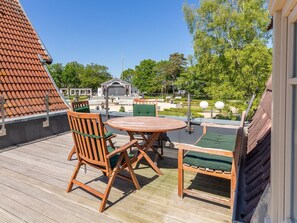 Ferienwohnung Blaues Haus Dachterrasse