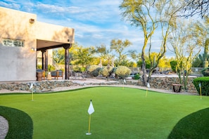 Play putt putt before swinging at the local courses.