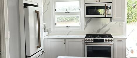 Fully renovated and equipment kitchen with everything you might need.