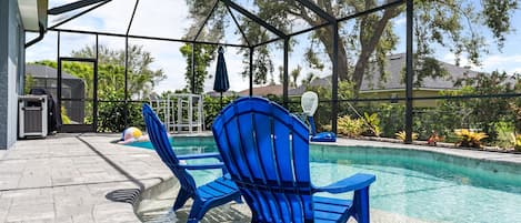 The pool is heated and inviting you and your group to do some vacationing...