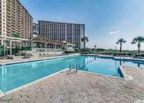 1 of the 5 outdoor pools  you have access to beyond indoor pool/hot tub.