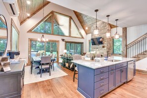 Property Interior | 2-Story Home | Central Air Conditioning/Heat