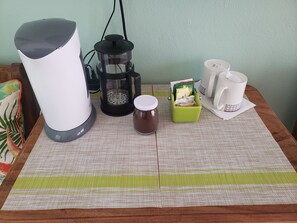 coffee and tea station