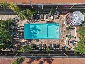 Pool access at our sister property across the street