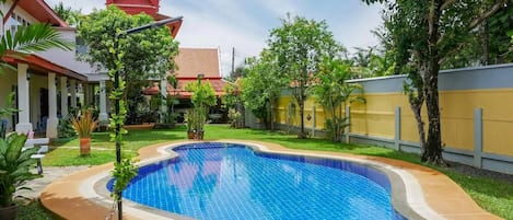 Villa from the pool gazebo