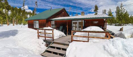 Exterior Front Porch in Winter