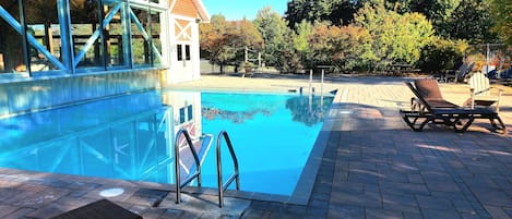 Outdoor heated pool 