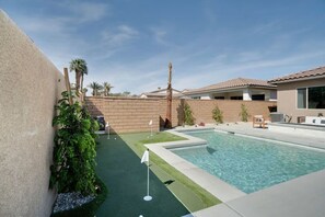 Elegant poolside retreat