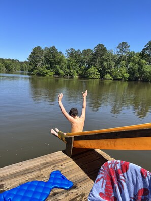 Slide into the river!