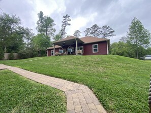 view of back of house from river