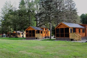 Cabins at Bison Trace Luxury Camping. 