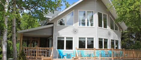 Beautiful A frame cottage with 1200 sq ft wrap around deck and screened in porch
