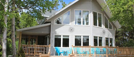 Beautiful A frame cottage with 1200 sq ft wrap around deck and screened in porch