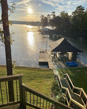 The sunsets are stunning from Sweet Sue's Lakehouse. 