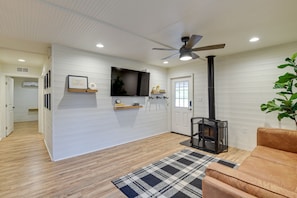 Living Area | Smart TV | Wood-Burning Stove