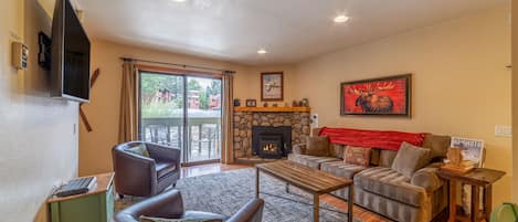 Living room with sofa bed