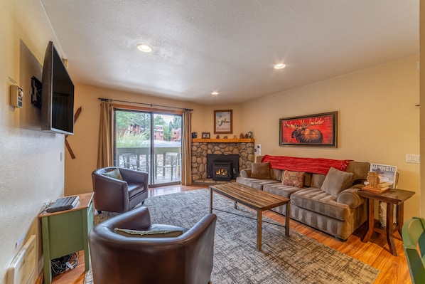 Living room with sofa bed