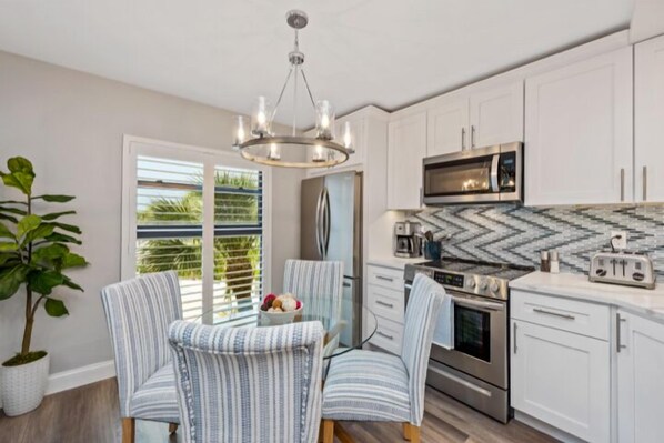 You'll love preparing a meal in this brand new kitchen.