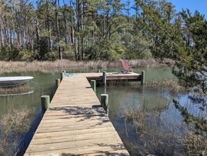 Waterfront dock, perfect for enjoying the surrounding wildlife