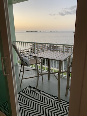 outdoor balcony seating