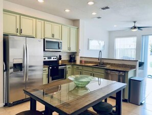 All new kitchen cabinets and stainless steel appliances!