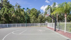 Play some outdoor basketball. 