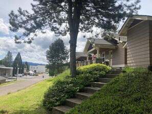 Looking down 1st Street