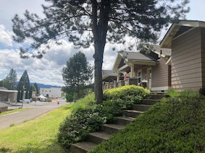 Looking down 1st Street