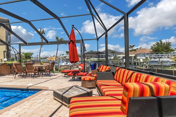 Pool Lounging Area