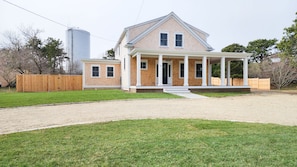 Front of the house from the road. 