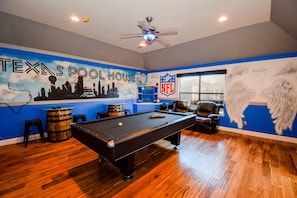 Texas Pool House Game Room